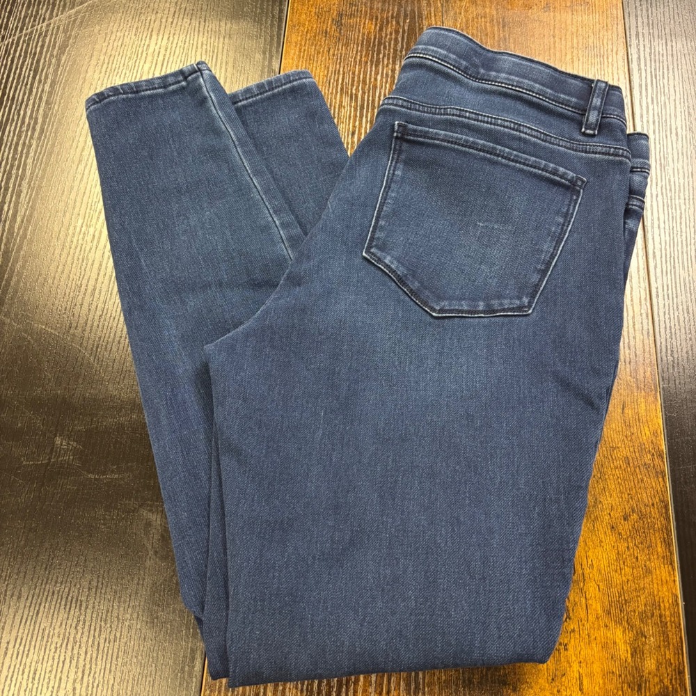 J. Jill Denim Soft Ultra-Stretch Jeggings Dark Wash Blue‎ Skinny Jeans Womens 10